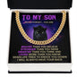 Black Panther Braver Stronger Loved | Cuban Link Change | Gift For Son