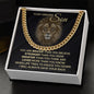Lion Son Braver Stronger Loved | Cuban Link Change | Gift For Son