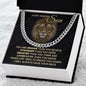 Lion Son Braver Stronger Loved | Cuban Link Change | Gift For Son