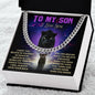 Black Panther Cuban Link Chain | Perfect Gift for Son