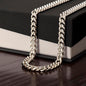 Black Panther Braver Stronger Loved | Cuban Link Change | Gift For Son