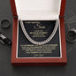 My Amazing Son Braver Stronger | Cuban Link Chain | Perfect Gift for Son