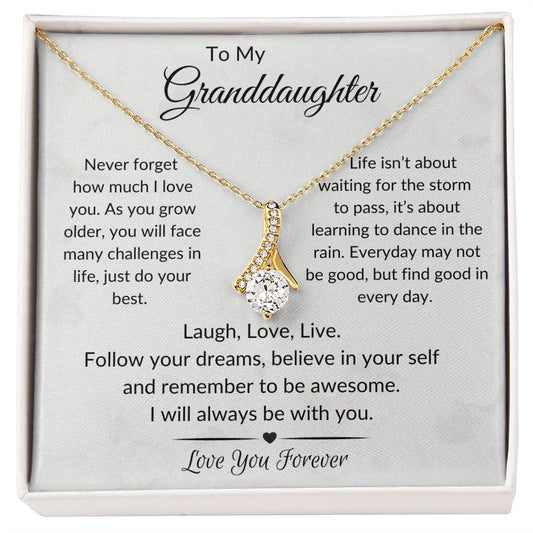 To My Granddaughter - Alluring Beauty Necklace