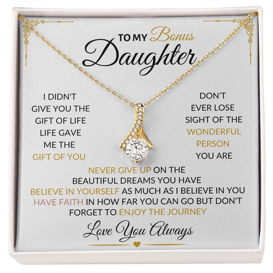 To My Bonus Daughter | Alluring Necklace