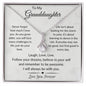 To My Granddaughter - Alluring Beauty Necklace