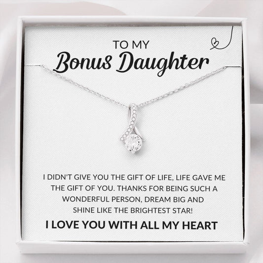 To My Bonus Daughter | Gift of You | Alluring Beauty Necklace