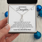 To My Bonus Daughter | Gift of You Shine Bright | Alluring Beauty Necklace