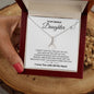 To My Bonus Daughter | Gift of You Shine Bright | Alluring Beauty Necklace
