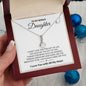 To My Bonus Daughter | Gift of You Shine Bright | Alluring Beauty Necklace