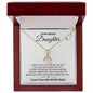 To My Bonus Daughter | Gift of You Shine Bright | Alluring Beauty Necklace