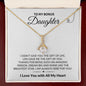 To My Bonus Daughter | Gift of You Shine Bright | Alluring Beauty Necklace