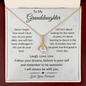 To My Granddaughter - Alluring Beauty Necklace