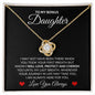 Bonus Daughter Always Here For You Last Breath - Love Knot - Perfect Gift For Birthday, Christmas, Graduation