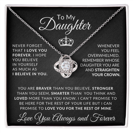 My Daughter | Braver Smarter Loved | Daughter Gift