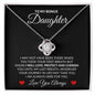 Bonus Daughter Always Here For You Last Breath - Love Knot - Perfect Gift For Birthday, Christmas, Graduation