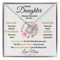 To My Daughter | Always Remember | Love Mom | Love Knot Necklace 1