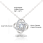 To My Daughter | Always Remember | Love Mom | Love Knot Necklace 1