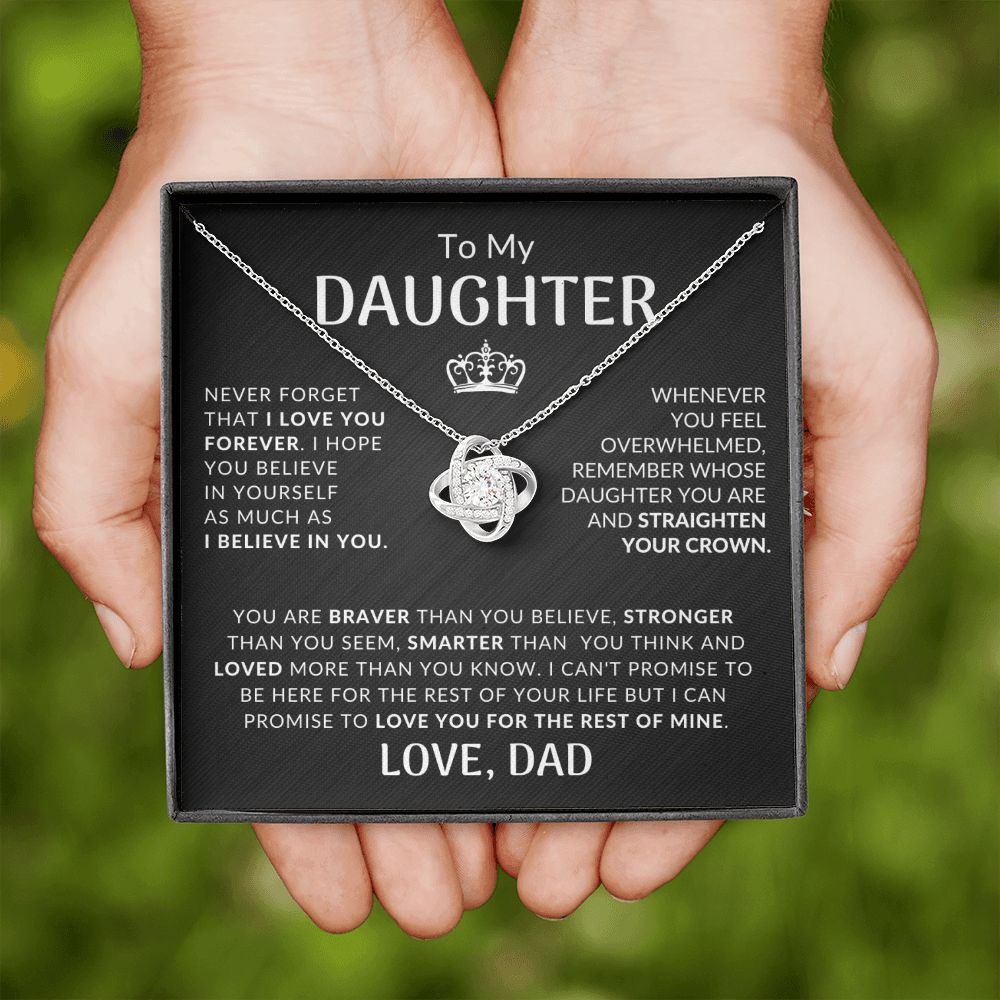 My Daughter | Crown Braver Smarter Loved | Daughter Gift From Dad