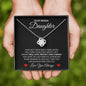 Bonus Daughter Always Here For You Last Breath - Love Knot - Perfect Gift For Birthday, Christmas, Graduation