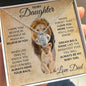 My Daughter Always My Baby Girl Lion Love Knot | Perfect Gift for Daughter