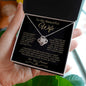 My Beautiful Wife - Love Knot Necklace - Perfect Gift