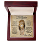 My Daughter Always My Baby Girl Lion Love Knot | Perfect Gift for Daughter