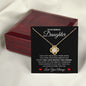 Bonus Daughter Always Here For You Last Breath - Love Knot - Perfect Gift For Birthday, Christmas, Graduation