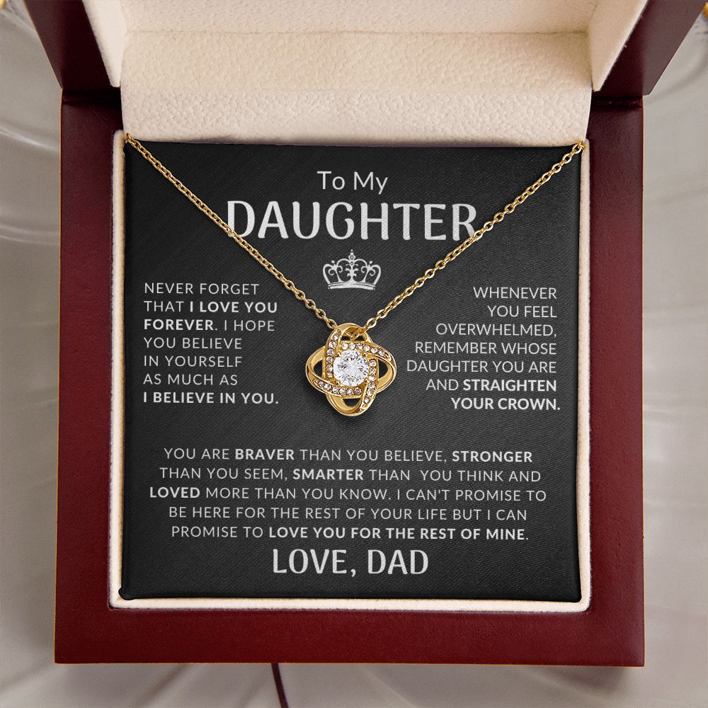 My Daughter | Crown Braver Smarter Loved | Daughter Gift From Dad