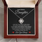 Bonus Daughter Always Here For You Last Breath - Love Knot - Perfect Gift For Birthday, Christmas, Graduation