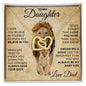 Daughter My Baby Girl Interlocking Hearts Necklace | Perfect Gift for Daughter