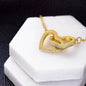To My Daughter Love Mom | Interlocking Hearts Necklace