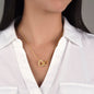 To My Granddaughter | Interlocking Hearts Necklace | Yellow and Rose Gold Options
