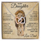 Daughter My Baby Girl Interlocking Hearts Necklace | Perfect Gift for Daughter