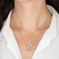 To My Granddaughter | Interlocking Hearts Necklace | Yellow and Rose Gold Options