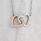 To My Daughter Love Mom | Interlocking Hearts Necklace
