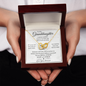 To My Granddaughter | Interlocking Hearts Necklace | Yellow and Rose Gold Options