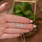 Bonus Daughter Custom Name Necklace with Special Message