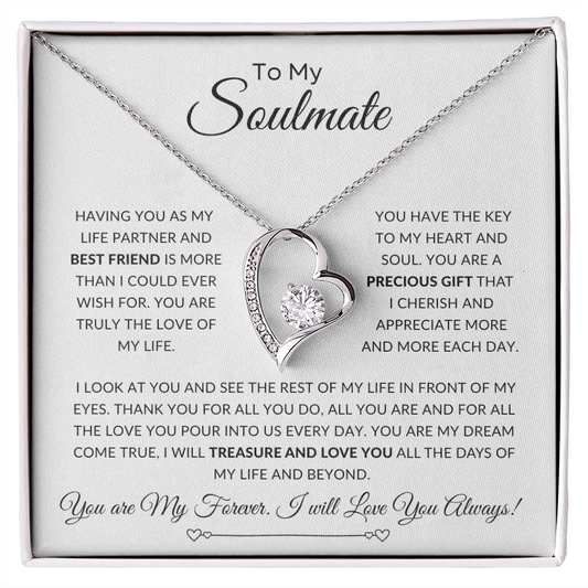 To My Soulmate | Forever Love Necklace