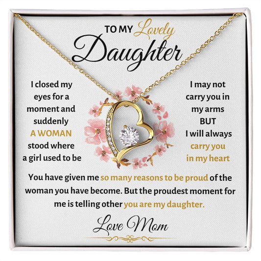 To My Lovely Daughter | So Proud | Forever Love Necklace 1