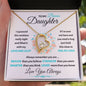 To My Bonus Daughter - Forever Love Necklace