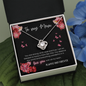 To My Mom - Love Knot Necklace - Love You Message