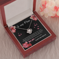 To My Mom - Love Knot Necklace - Love You Message