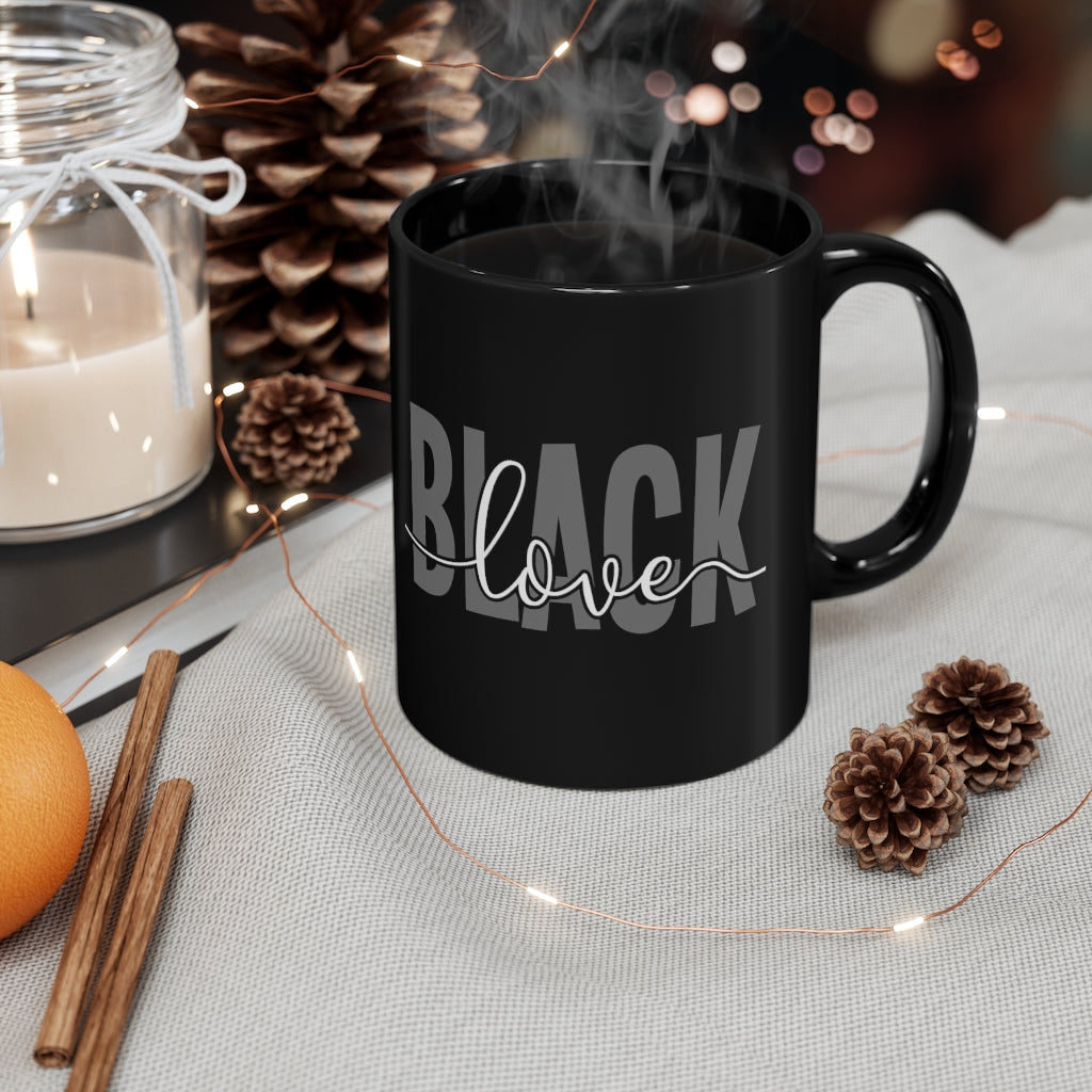 Black Love - Black mug 11oz