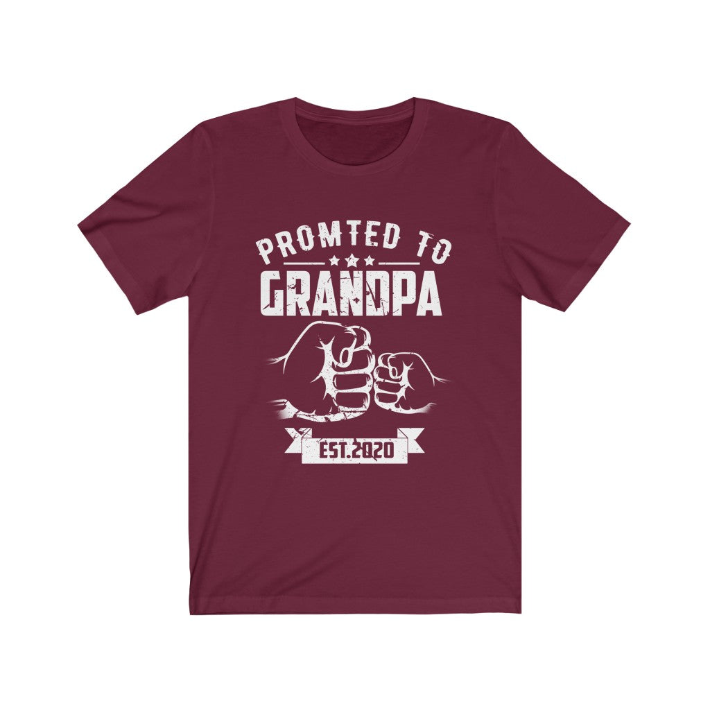 Promoted to Grandpa 2020 - Men's Premium T-Shirt - Perfect Gift for Grandpa