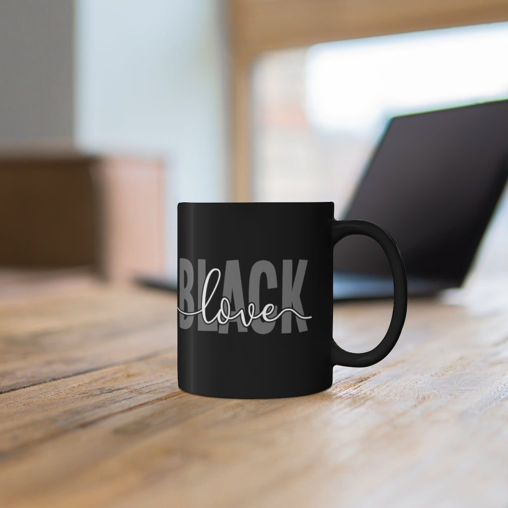 Black Love - Black mug 11oz