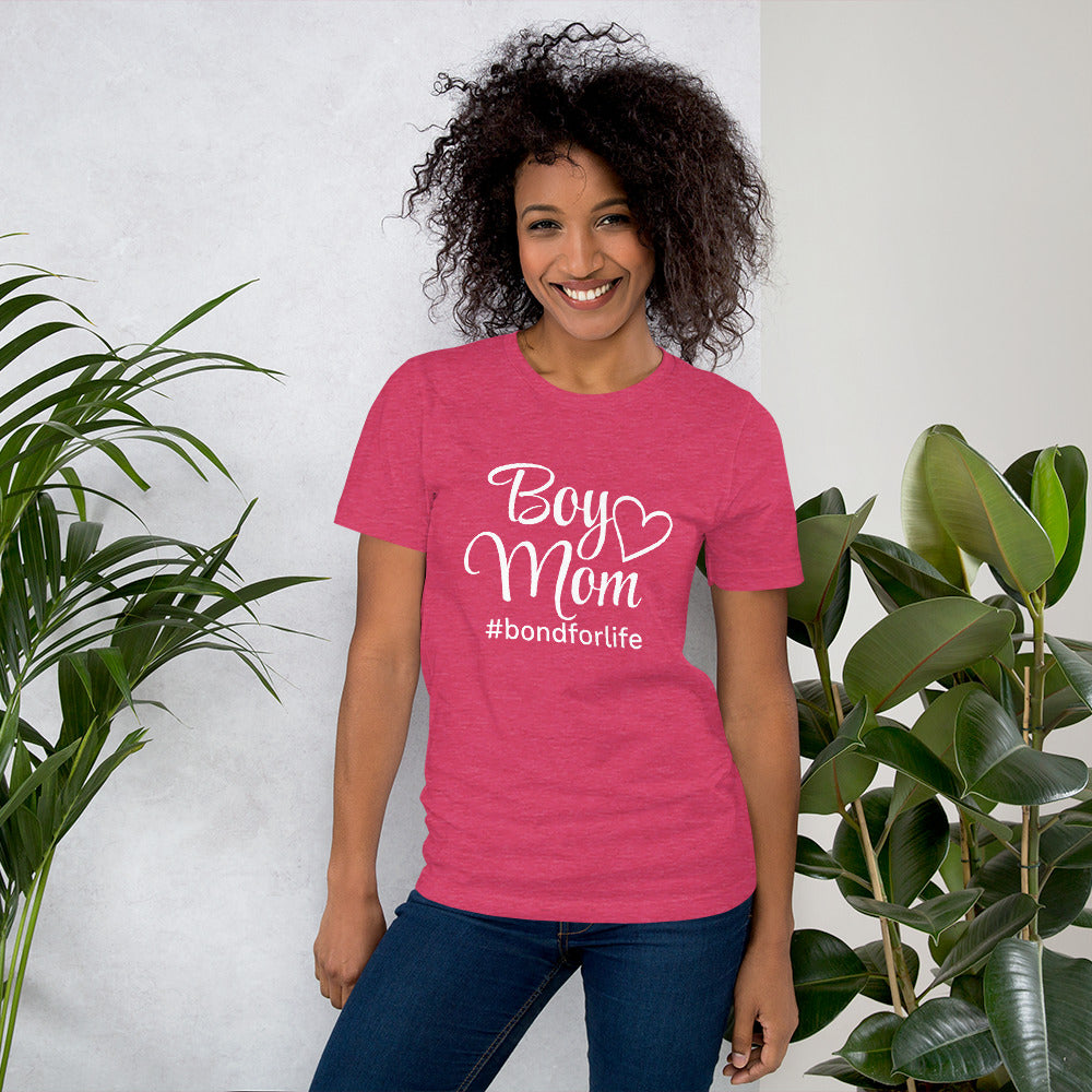 Boy Mom #bondforlife Premium Soft T-shirt