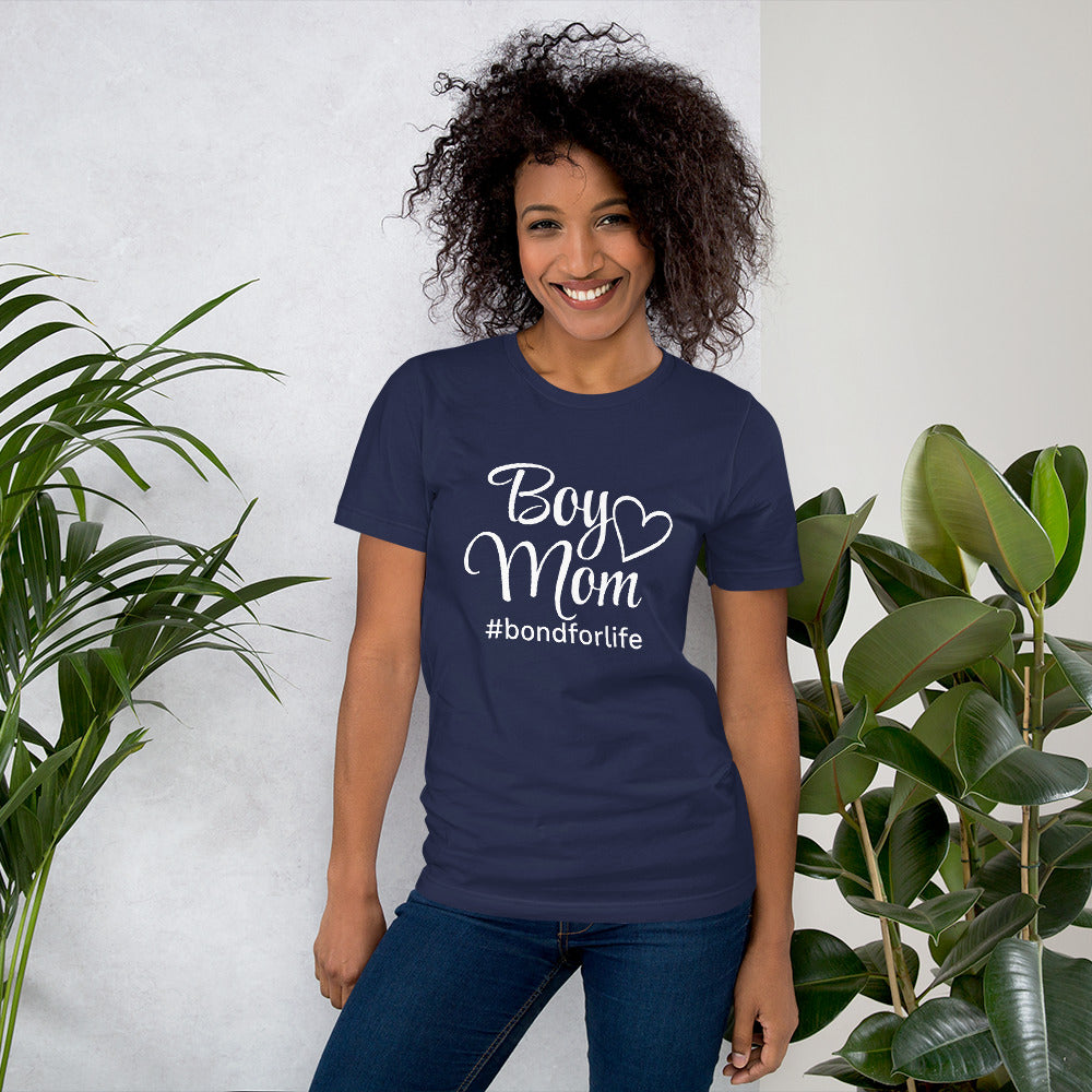 Boy Mom #bondforlife Premium Soft T-shirt