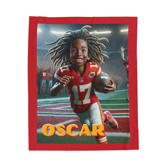 Oscar KCC Cozy Velveteen Plush Blanket