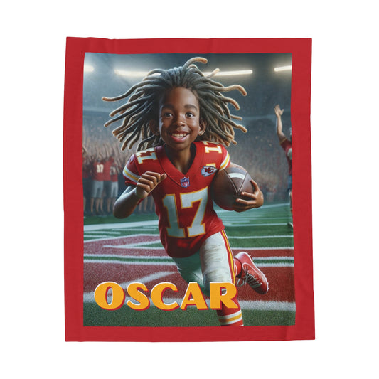Oscar Velveteen Plush Blanket