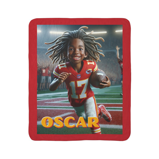 Oscar KCC Fleece Sherpa Blanket